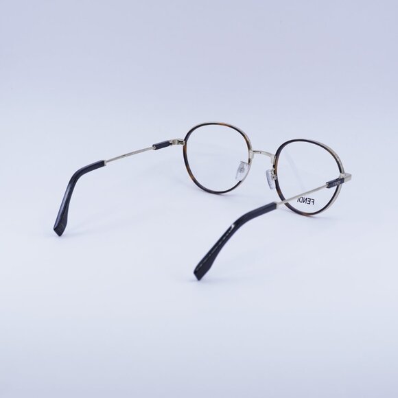 Fendi FE50052U 032 Eyeglasses Havana/Gold 51mm Round Frame - Picture 4 of 10